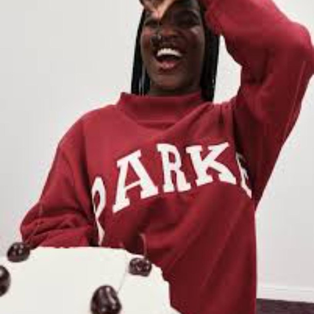 Parke Burgundy Mock Neck Sweatshirt (Valentine’s Day collection)